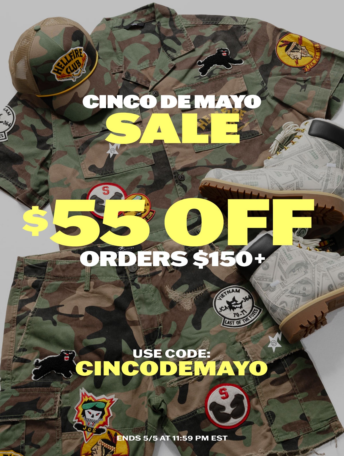 Cinco de Mayo Sale: $55 off orders $150+ with code CINCODEMAYO