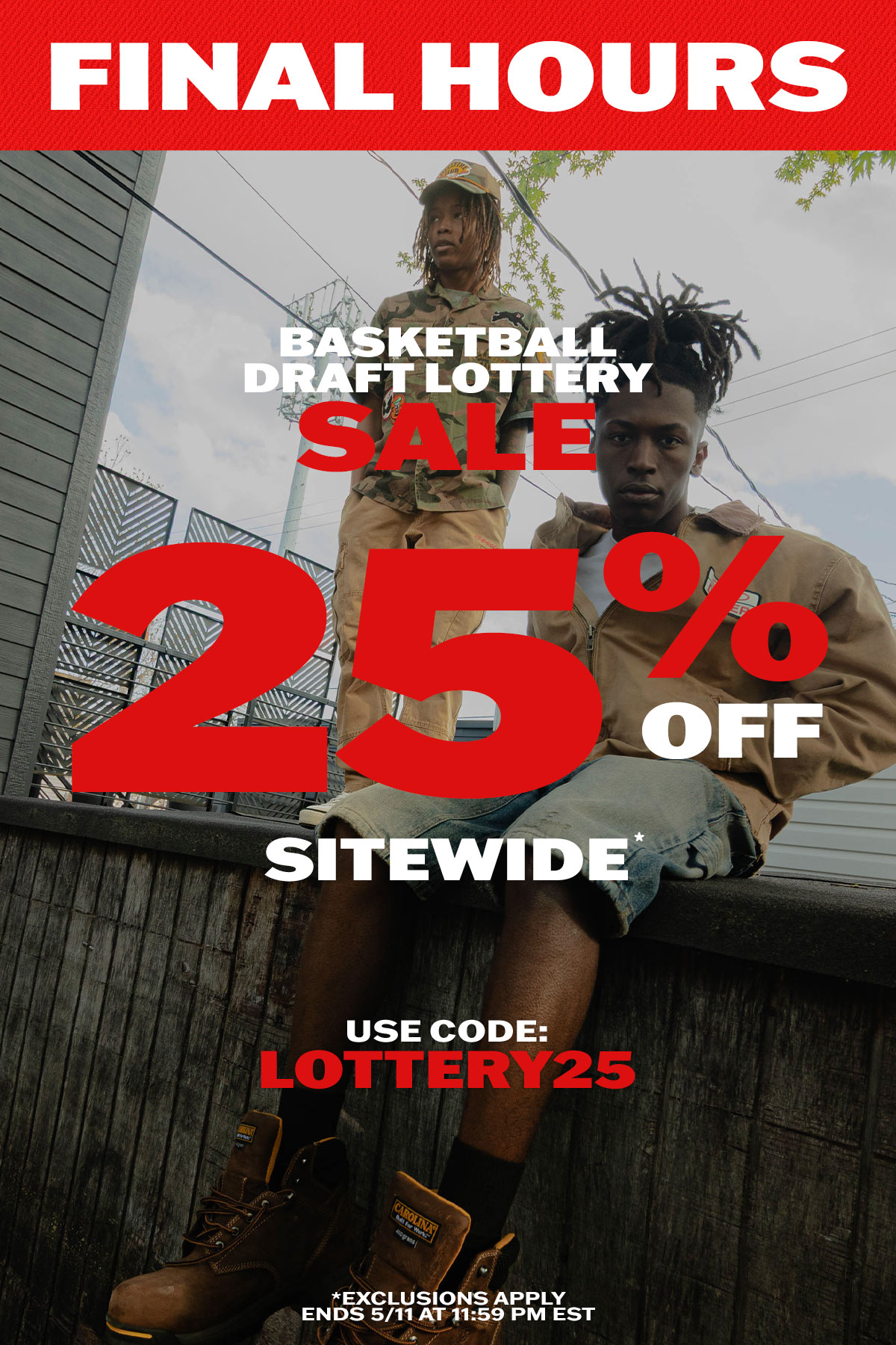 Ends Today: Basketball Draft Lottery Sale: 25% off sitewide with code LOTTERY25