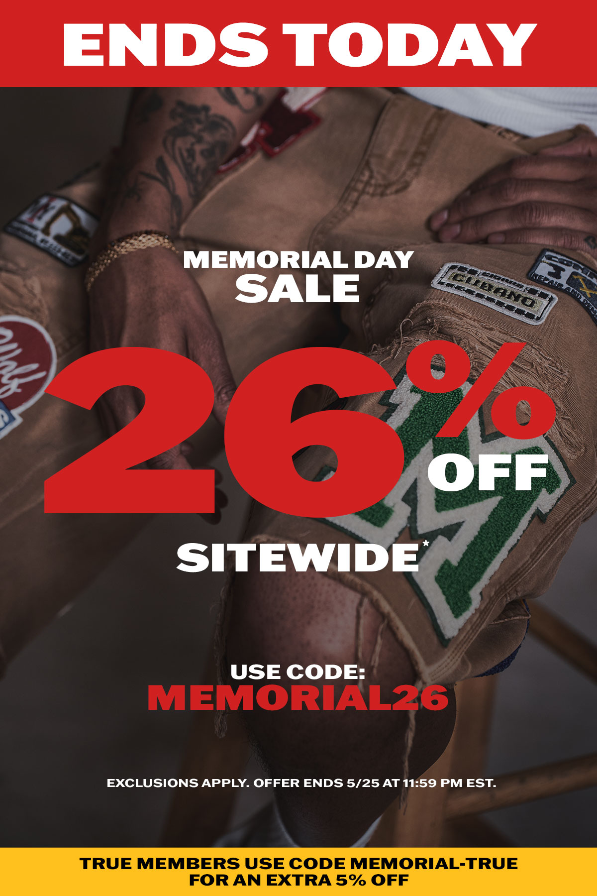 Memorial Day Sale: 26% off sitewide with code MEMORIAL26. Exclusions apply.