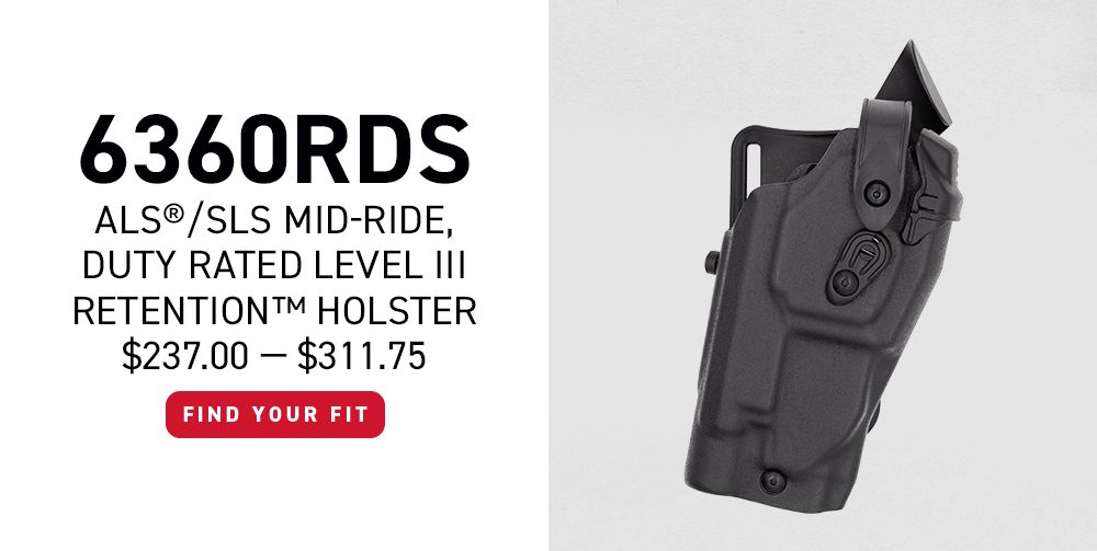 6360RDS - ALS&reg;/SLS Mid-Ride, Duty Rated Level III Retention&trade; Holster