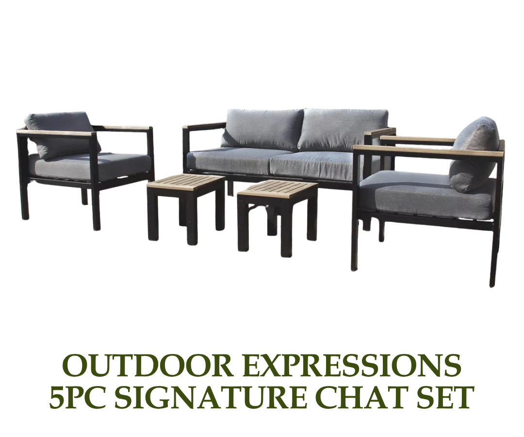 Outdoor Expressions 5pc Signature Chat Set