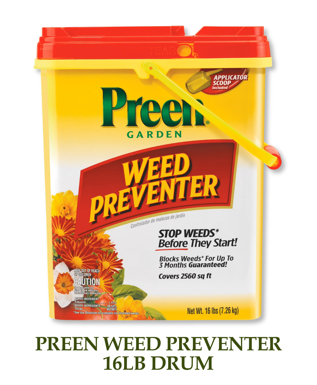 Preen Weed Preventer 16lb Drum