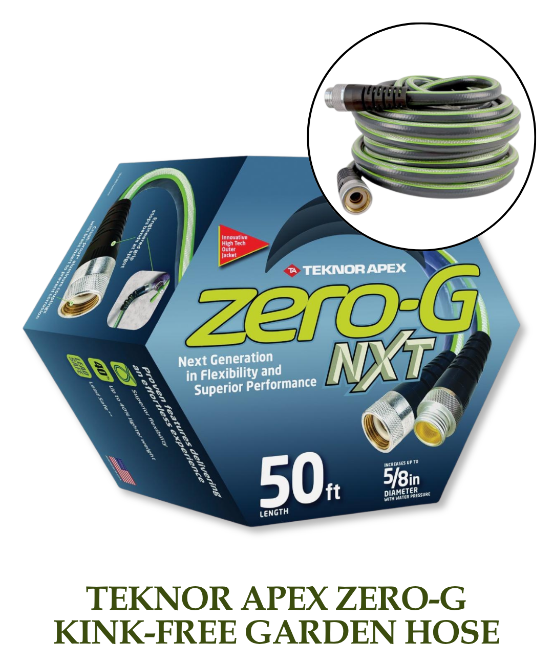 Teknor Apex Zero-G Kink-Free Garden Hose