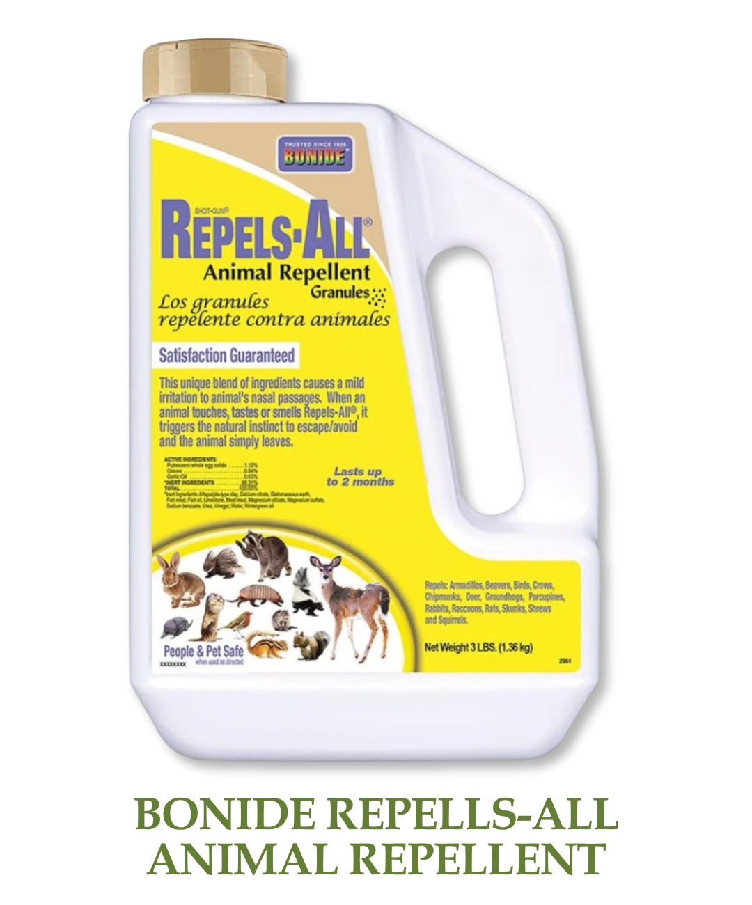 Bonide Repels-All Animal Repellent - 3lb granules