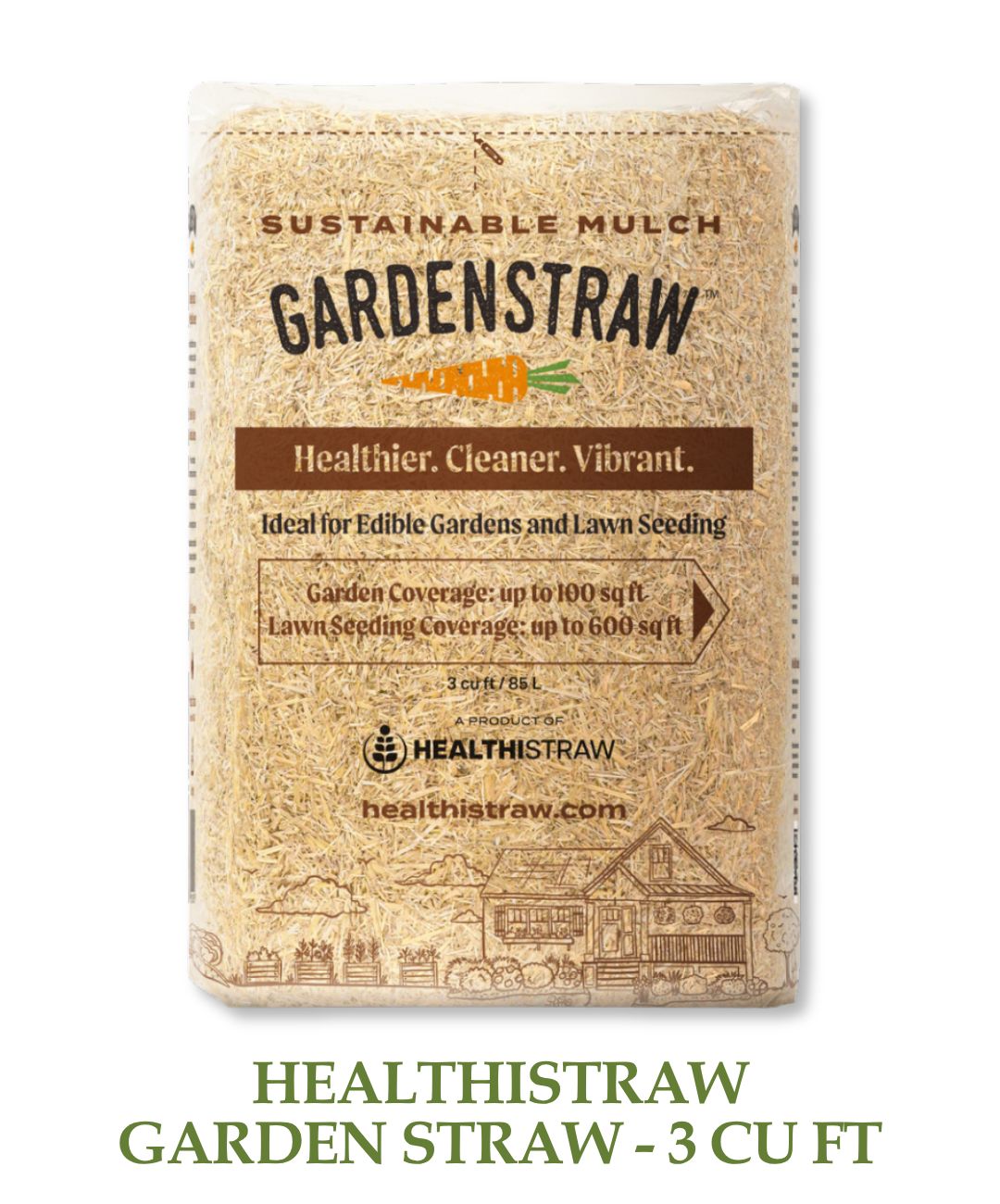 HealthiStraw Garden Straw - 3 cu ft