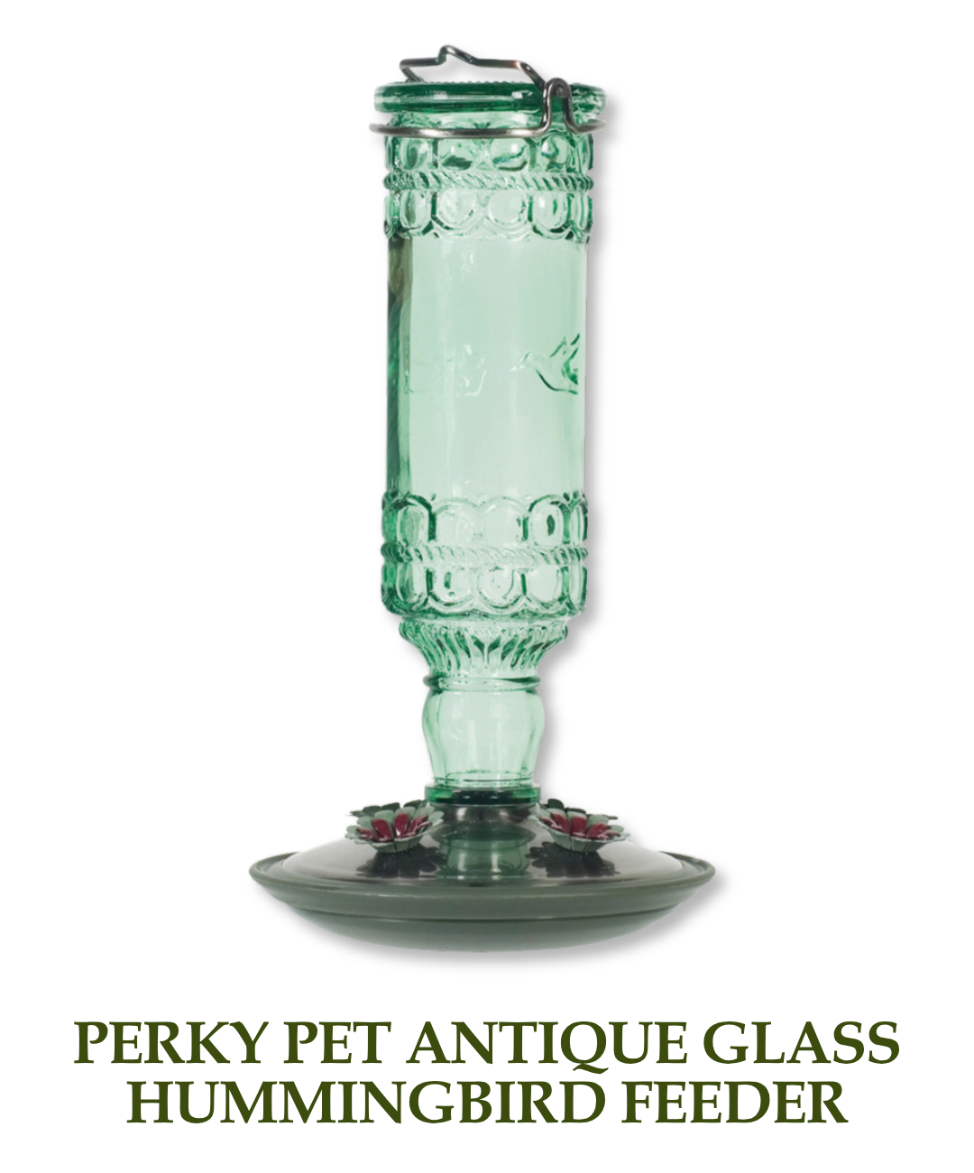 Perky Pet Antique Glass Hummingbird Feeder
