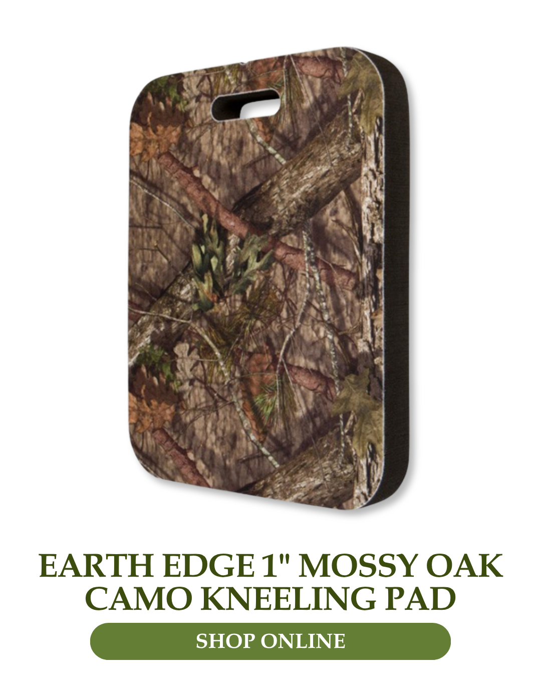 Earth Edge 1" Mossy Oak Camo Kneeling Pad