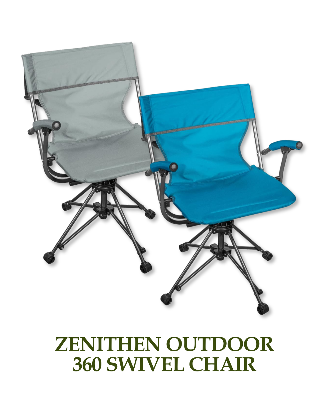 Zenithen Outdoor Swivel Chair With Arms