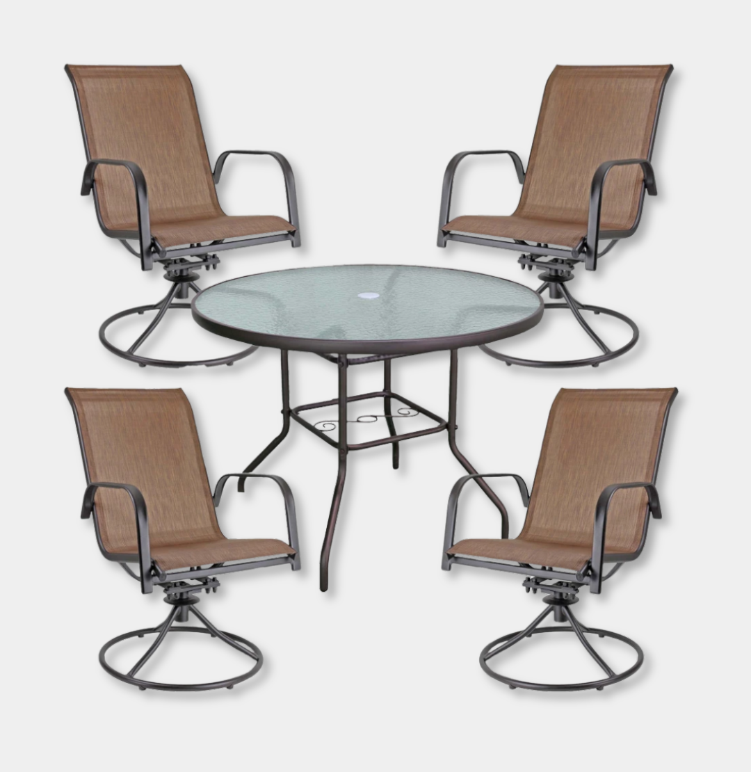 Garden Elements Sienna Collection 5-Piece Dining Set