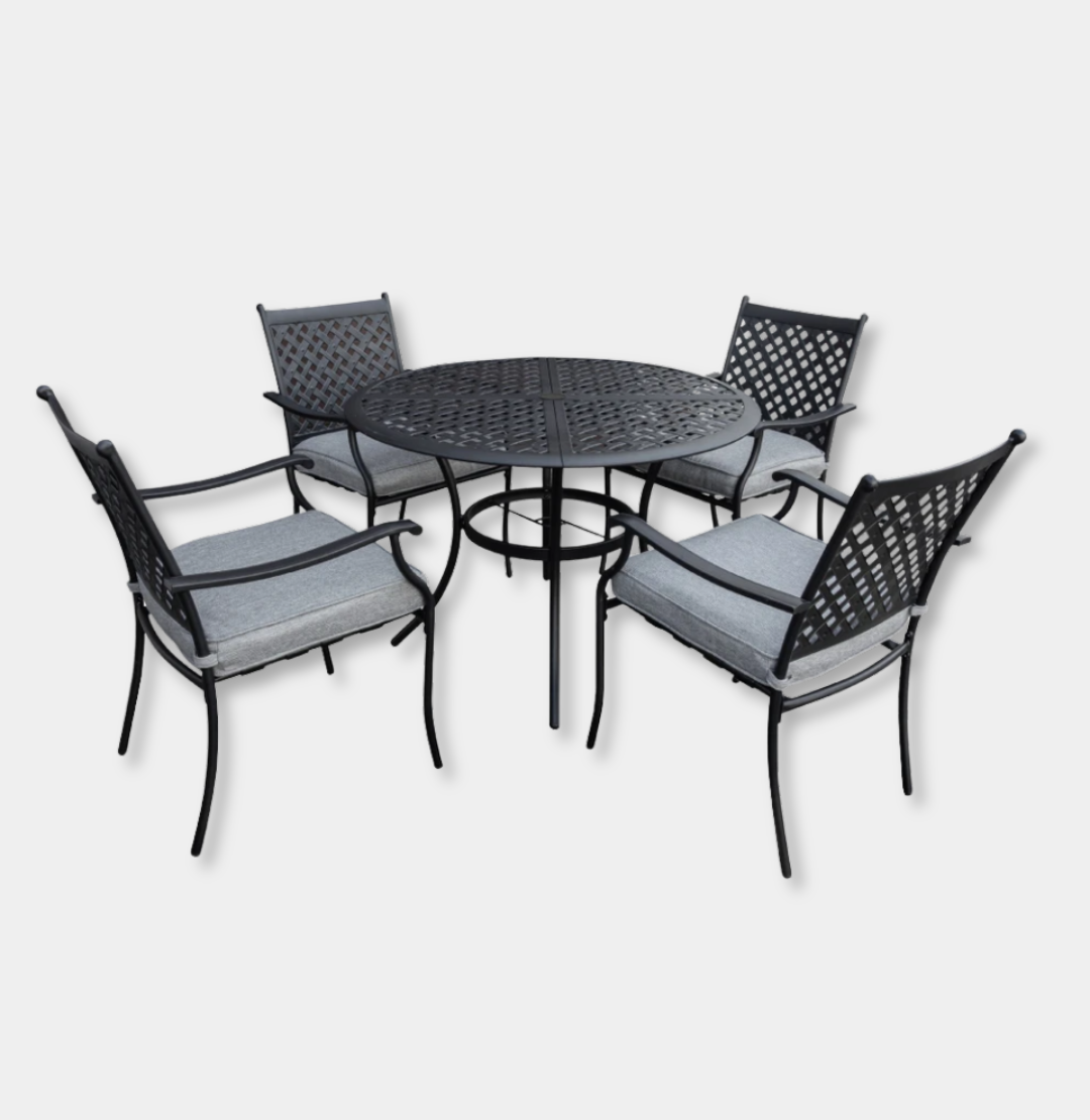 Garden Elements 5-Piece Steel Outdoor Patio Set
