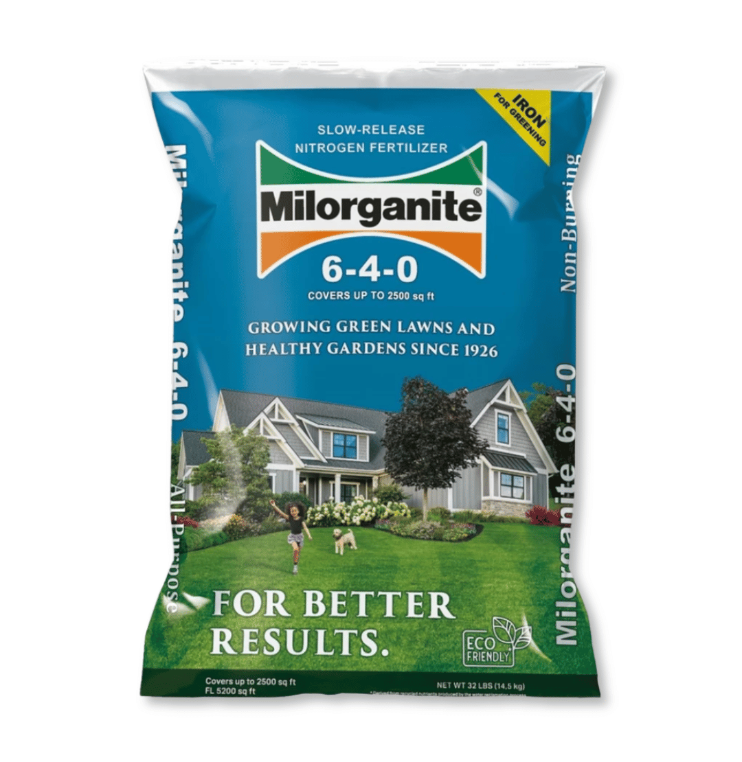 Milorganite Eco-Friendly Slow-Release Nitrogen Fertilizer, 32lb