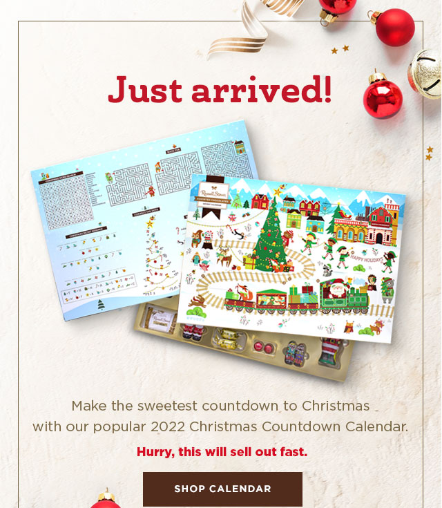 The Sweetest Countdown Calendar is HERE! - Russell Stover