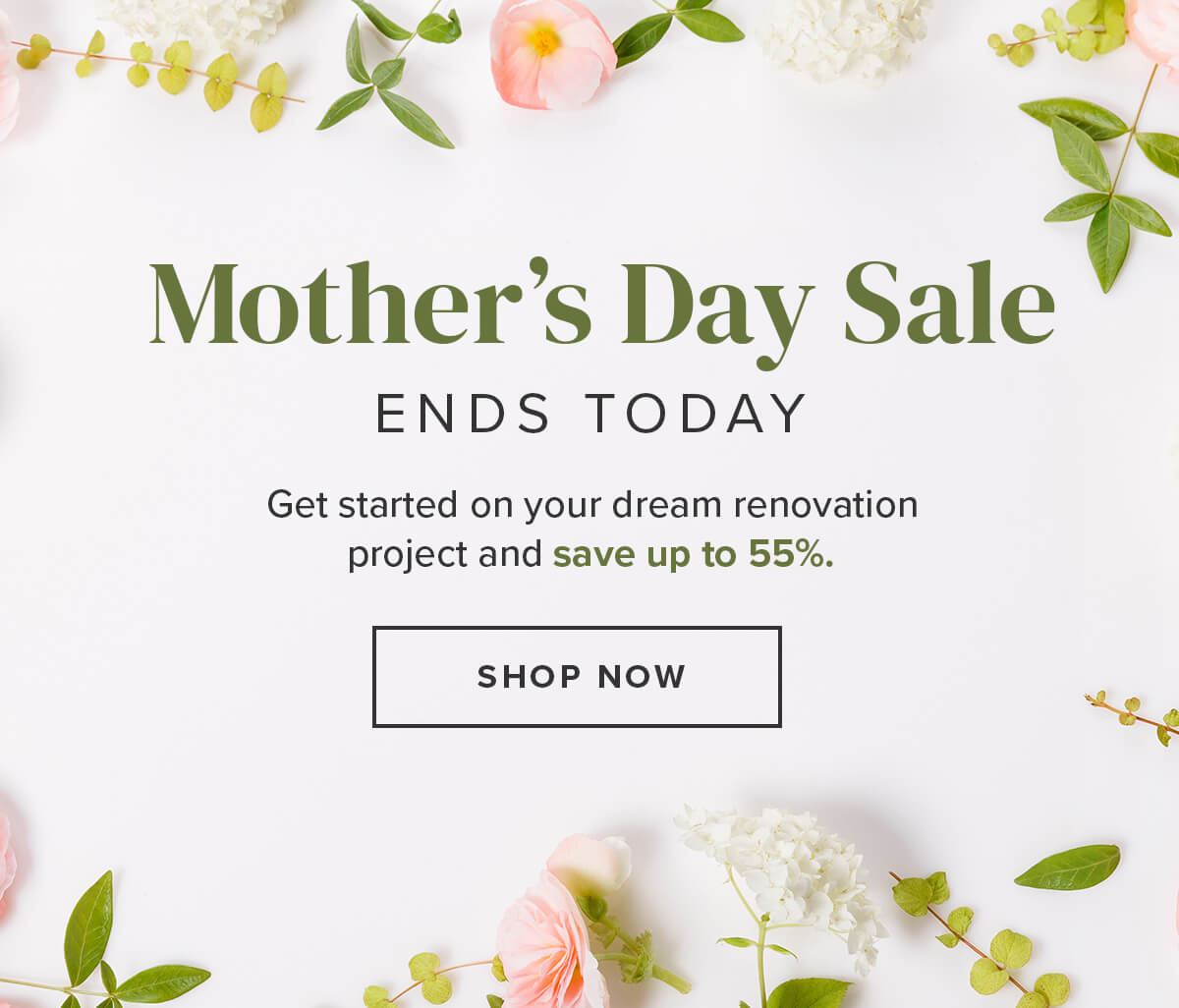 Mothers Day Sale Ends Today up to 55 Percent Off