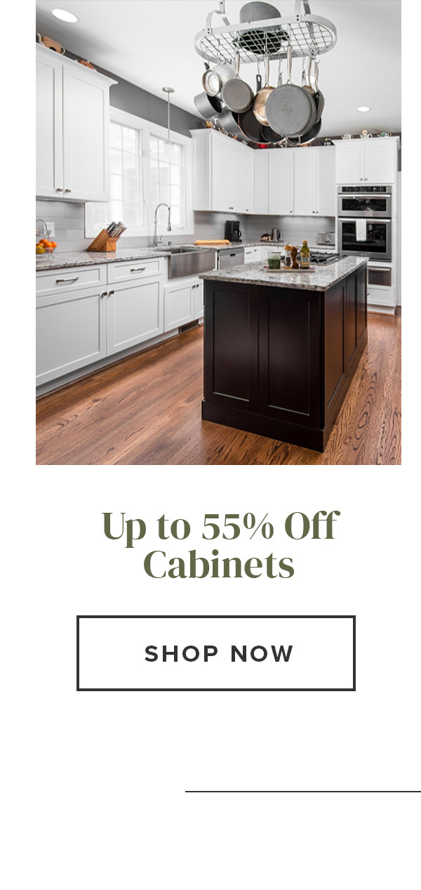 Up to 55 Percent Off Cabinets