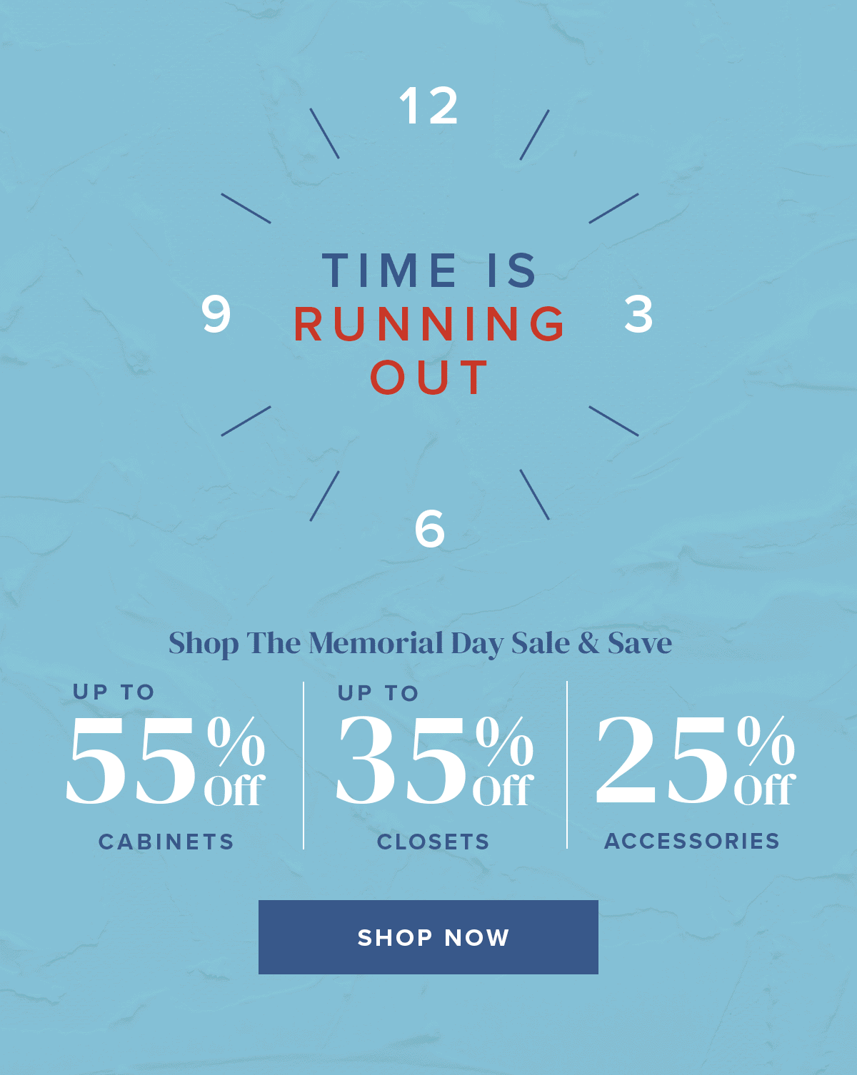 Memorial Day Sale Up to 55 Percent Off