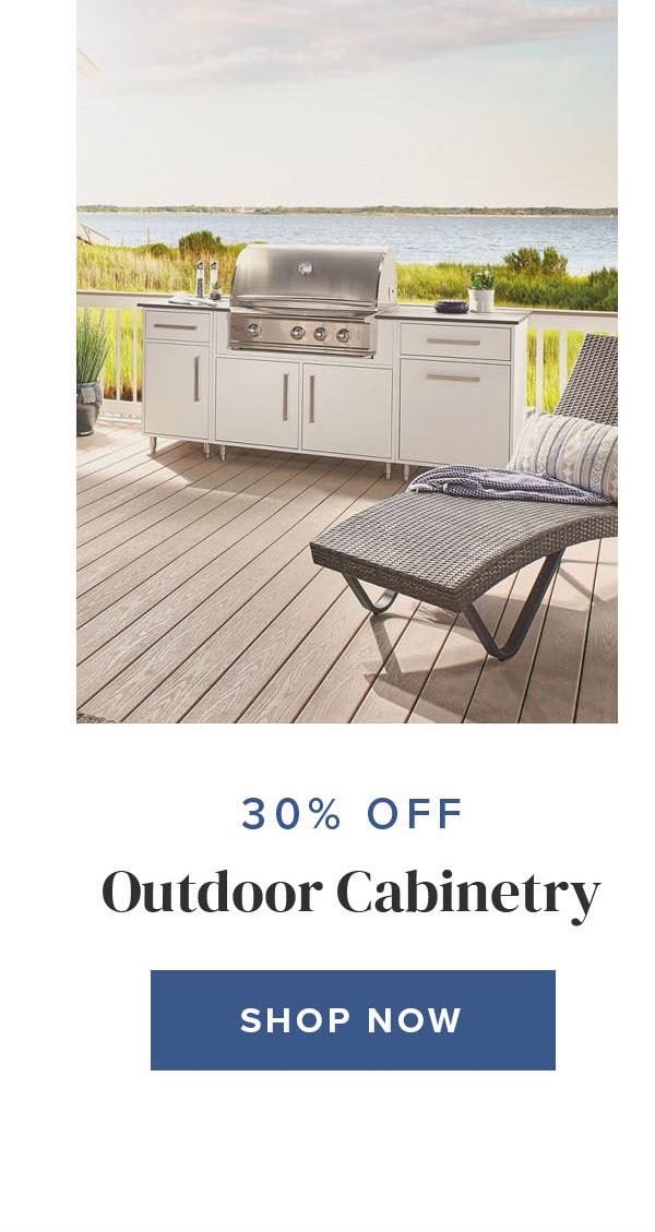 30 Percent Off Outdoor Cabinetry