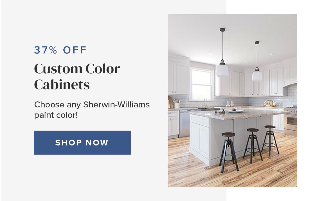 37% Off Custom Color Cabinetry