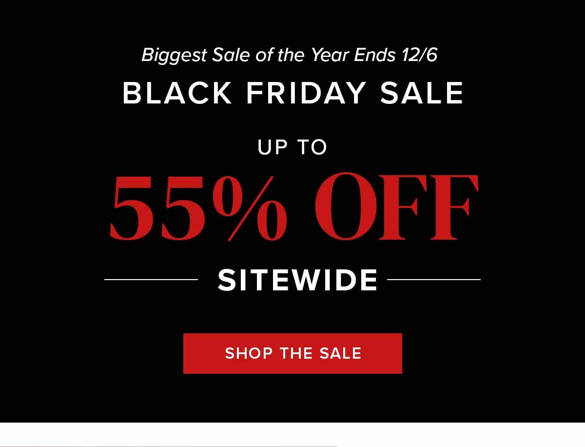 Biggest Sale Of The Year Ends December 6th