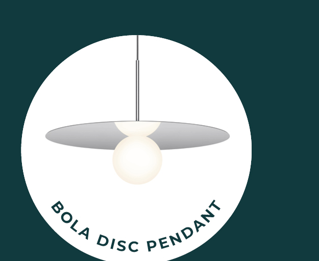 Best-selling Suspensions | Colorful, classic, and oh so crowd-pleasing, these best-selling chandeliers and pendants have that certain je ne sais quoi. | Shop Bola Disc Pendant