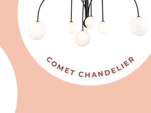 Memorial Day Sale | Best Of | On-sale fixtures and fans with that little something extra. | Shop Comet Chandelier