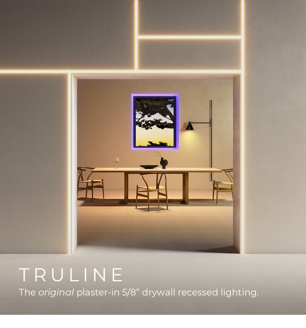 TrueLine | The original plaster-in 5/8" drywall recessed lighting