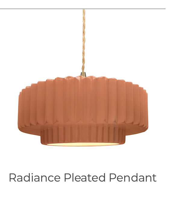 Radiance Pleated Tier Pendant