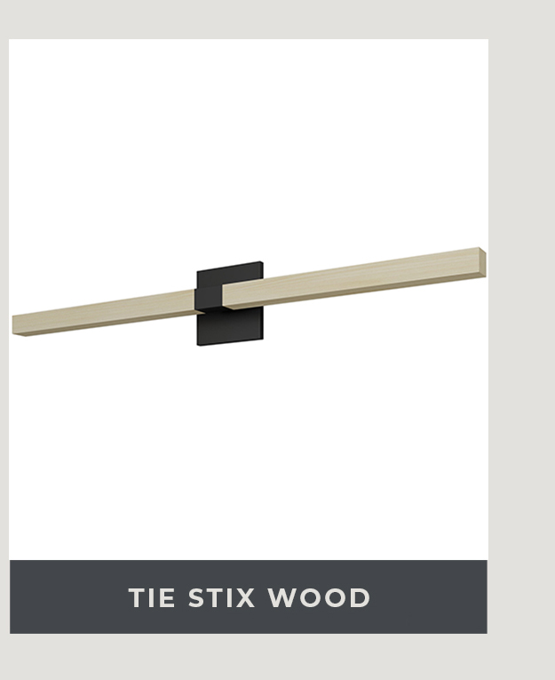 Tie Stix Wood Vanity Light