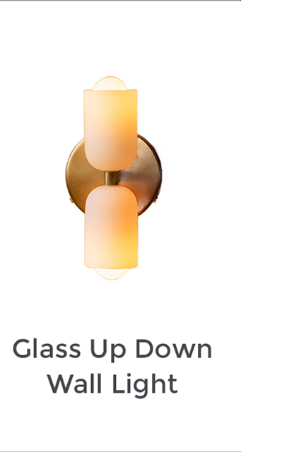 Glass Up Down Wall Sconce