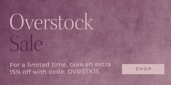 Overstock Sale | For a limited time, take an extra 15% off with code: OVRSTK15