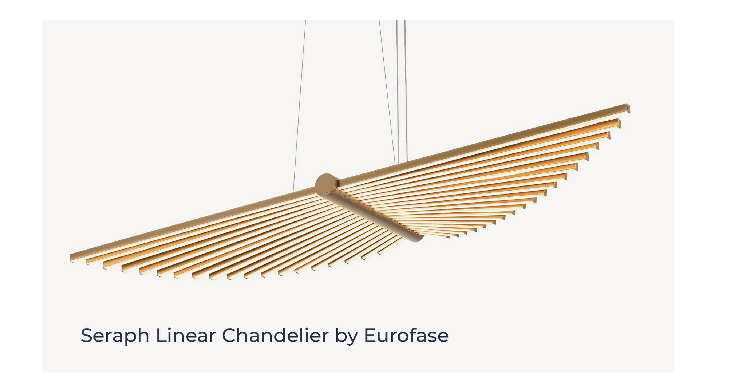 Seraph Linear Chandelier by Eurofase