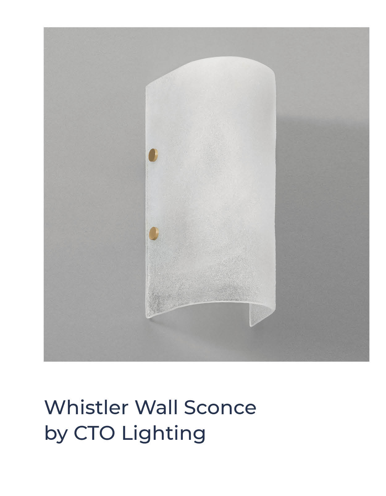 Whistler Wall Sconce by CTO Lighting
