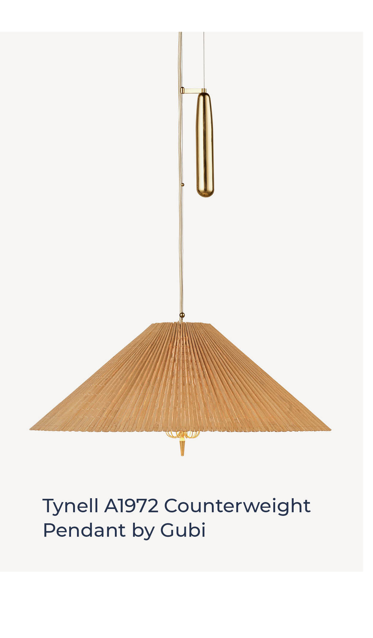 Tynell A1972 Counterweight Pendant by Gubi