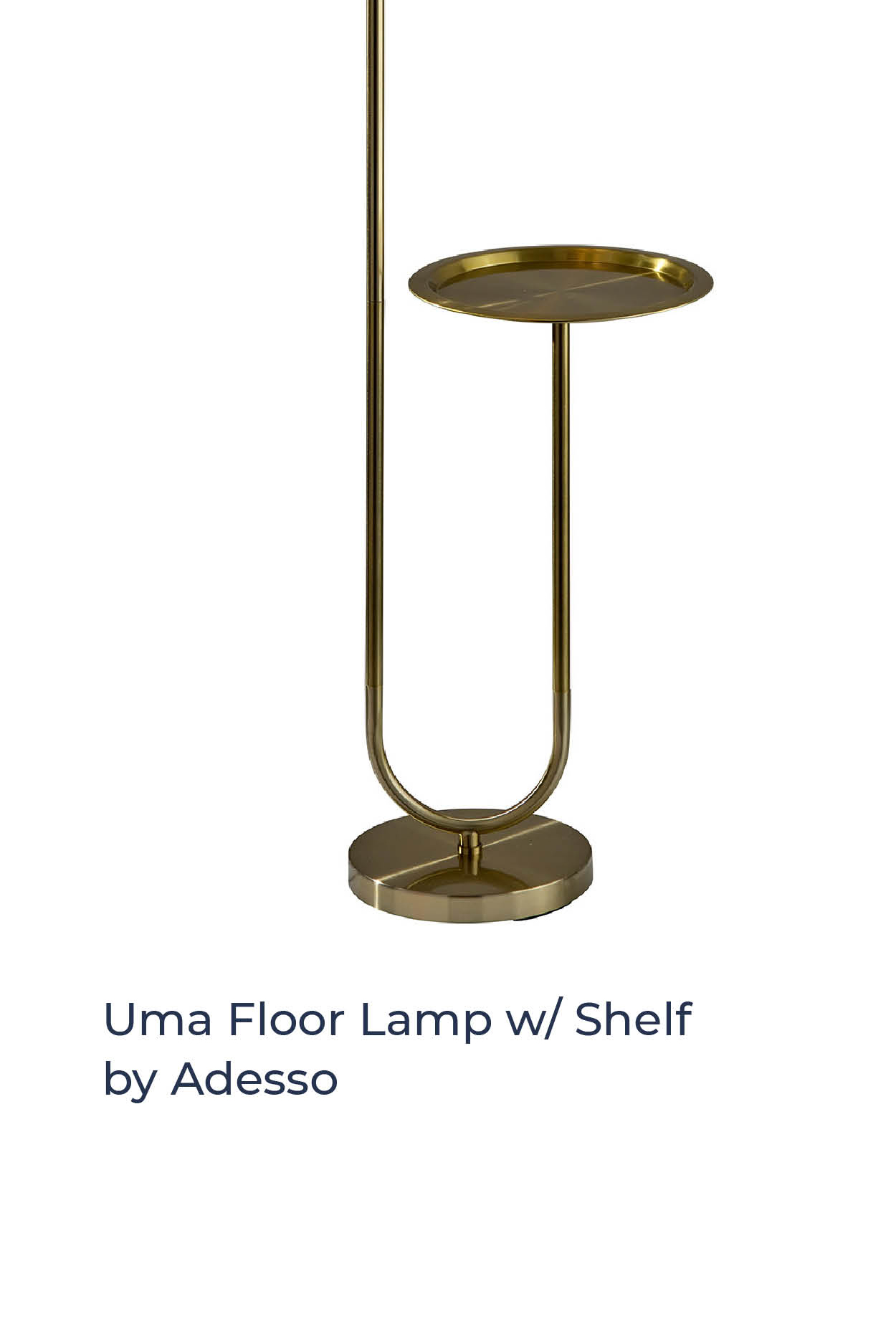 Uma Floor Lamp w/ Shelf by Adesso