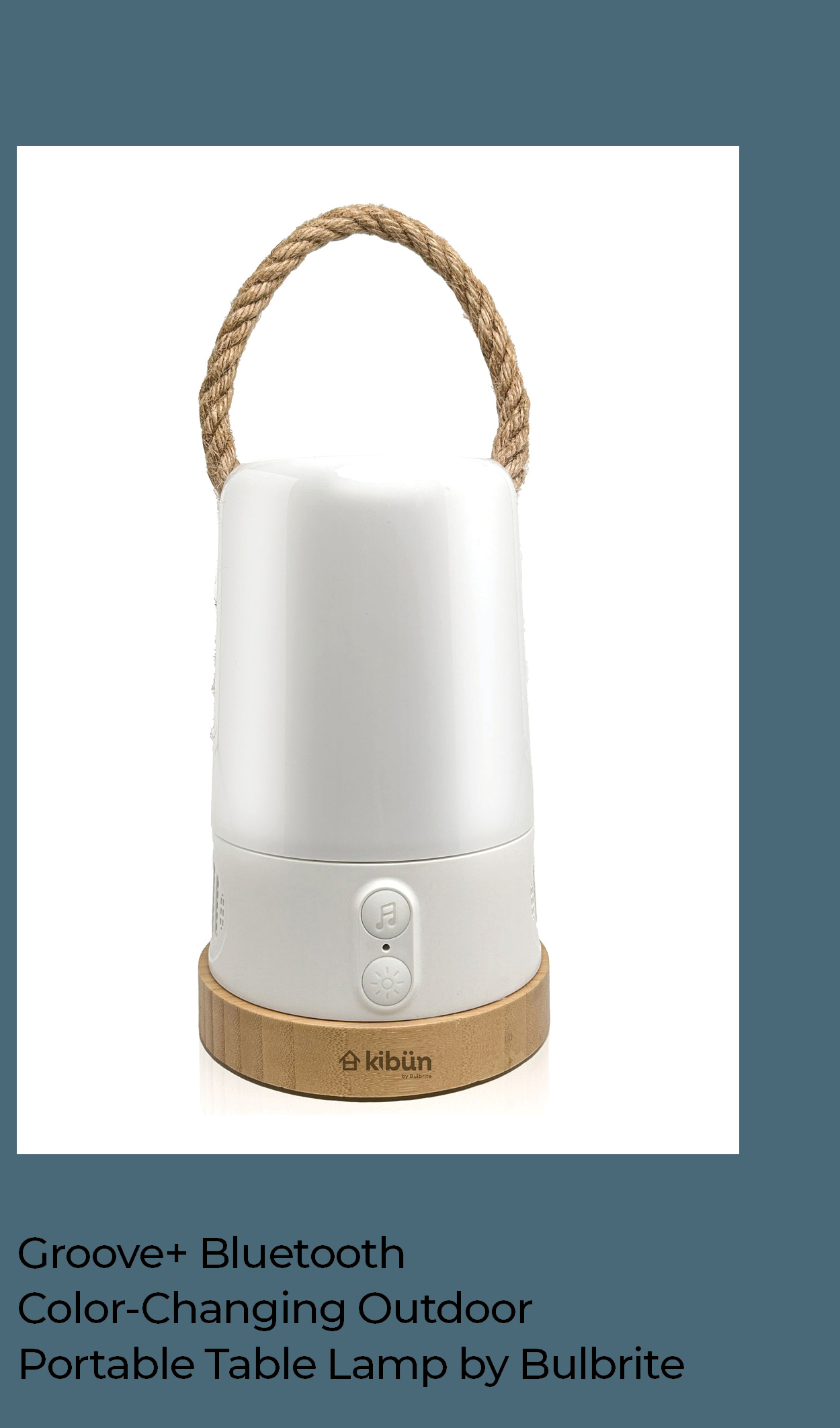 Groove+ Bluetooth Color-Changing Outdoor Portable Table Lamp by Bulbrite