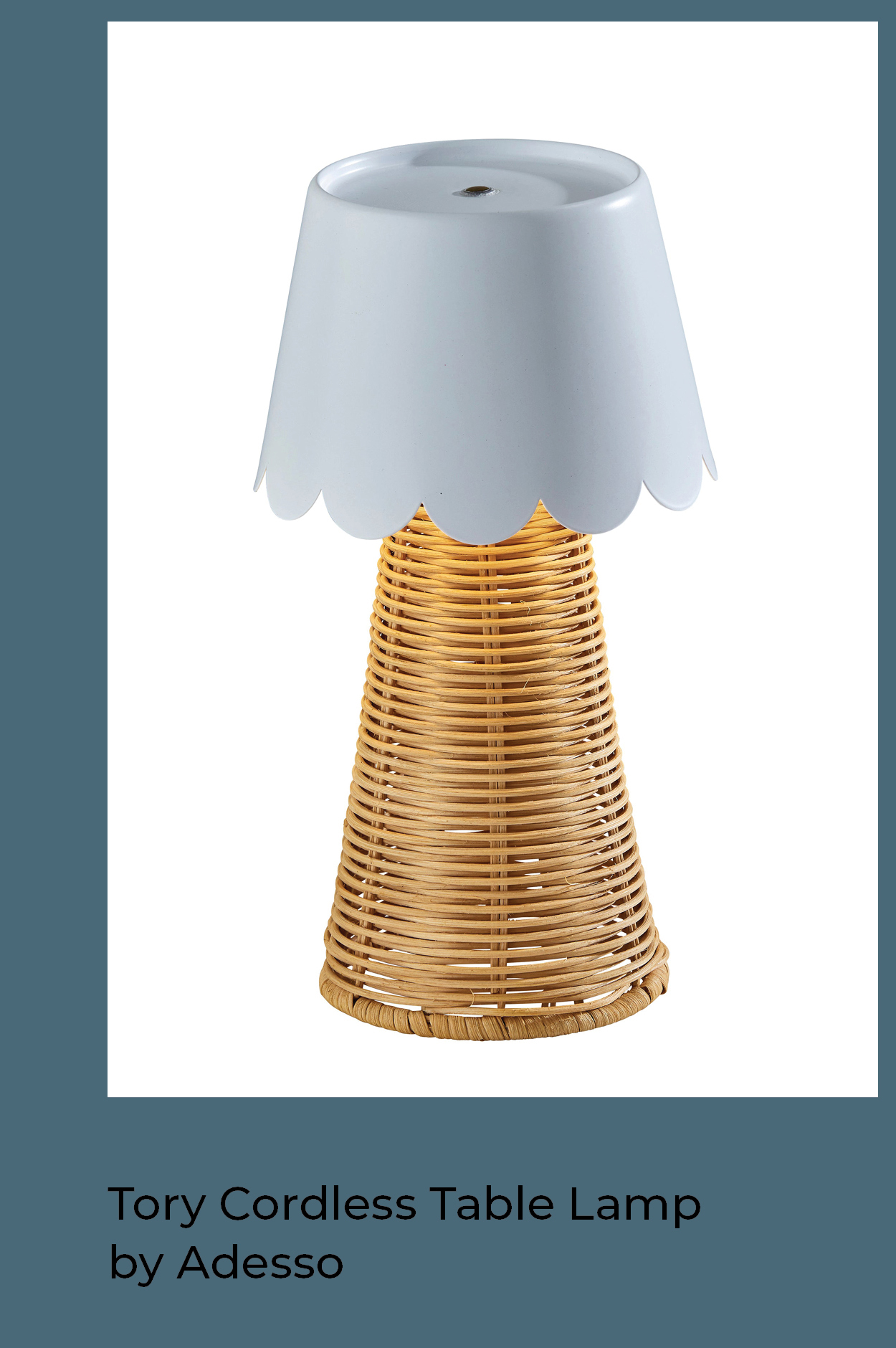 Tory Cordless Table Lamp by Adesso