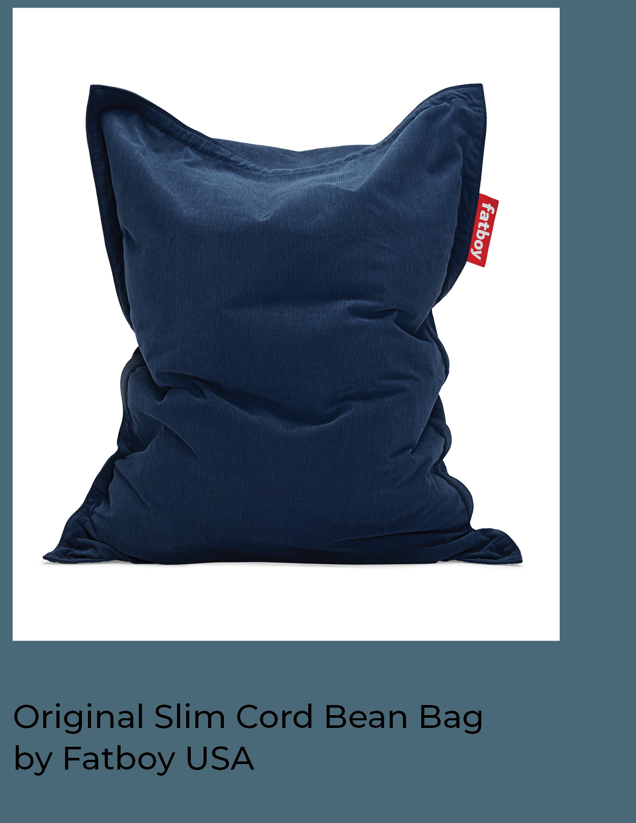 Original Slim Cord Bean Bag by Fatboy USA
