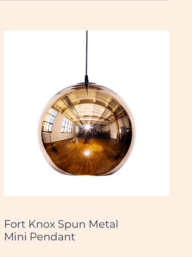 Fort Knox Spun Metal Mini Pendant