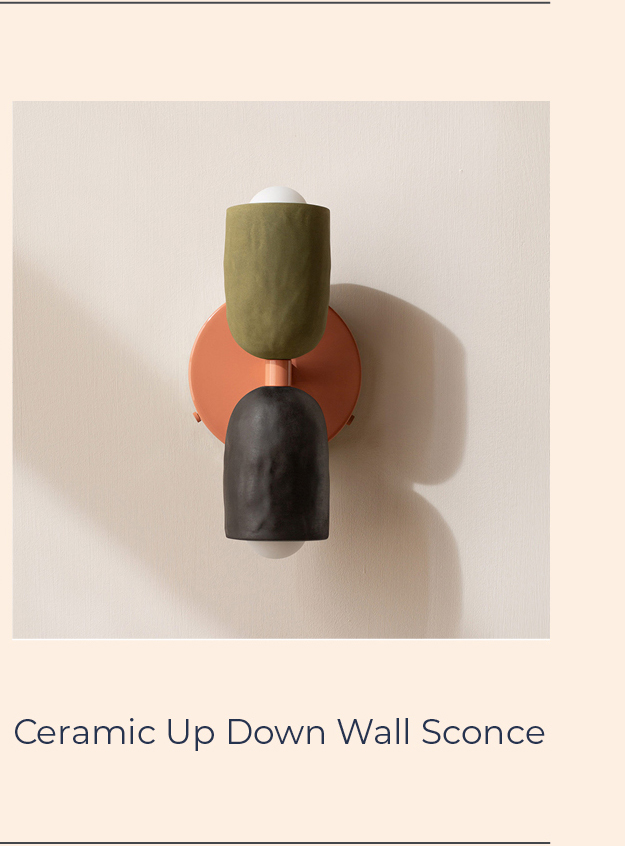 Ceramic Up Down Wall Sconce
