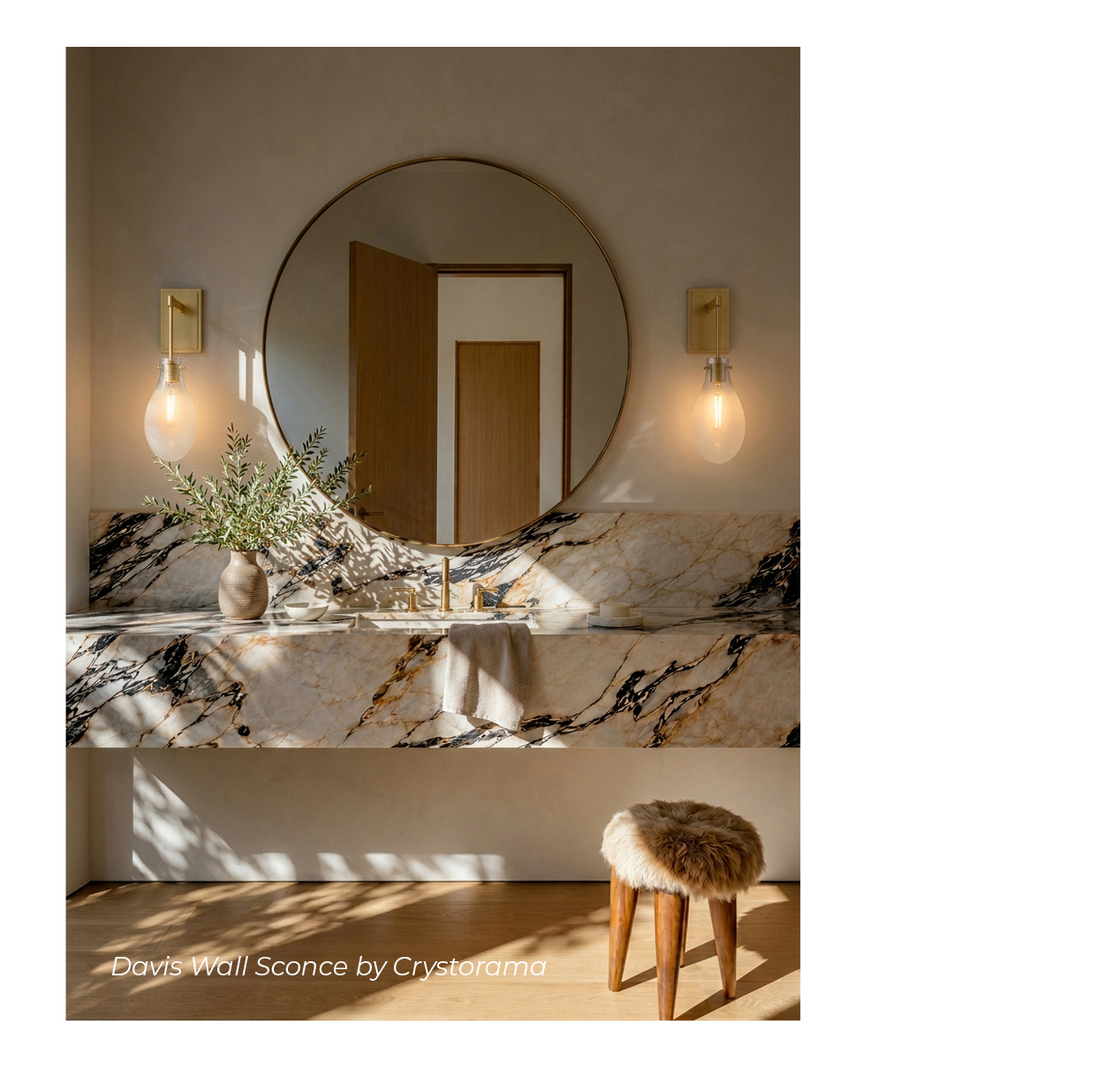 Davis Wall Sconce by Crystorama