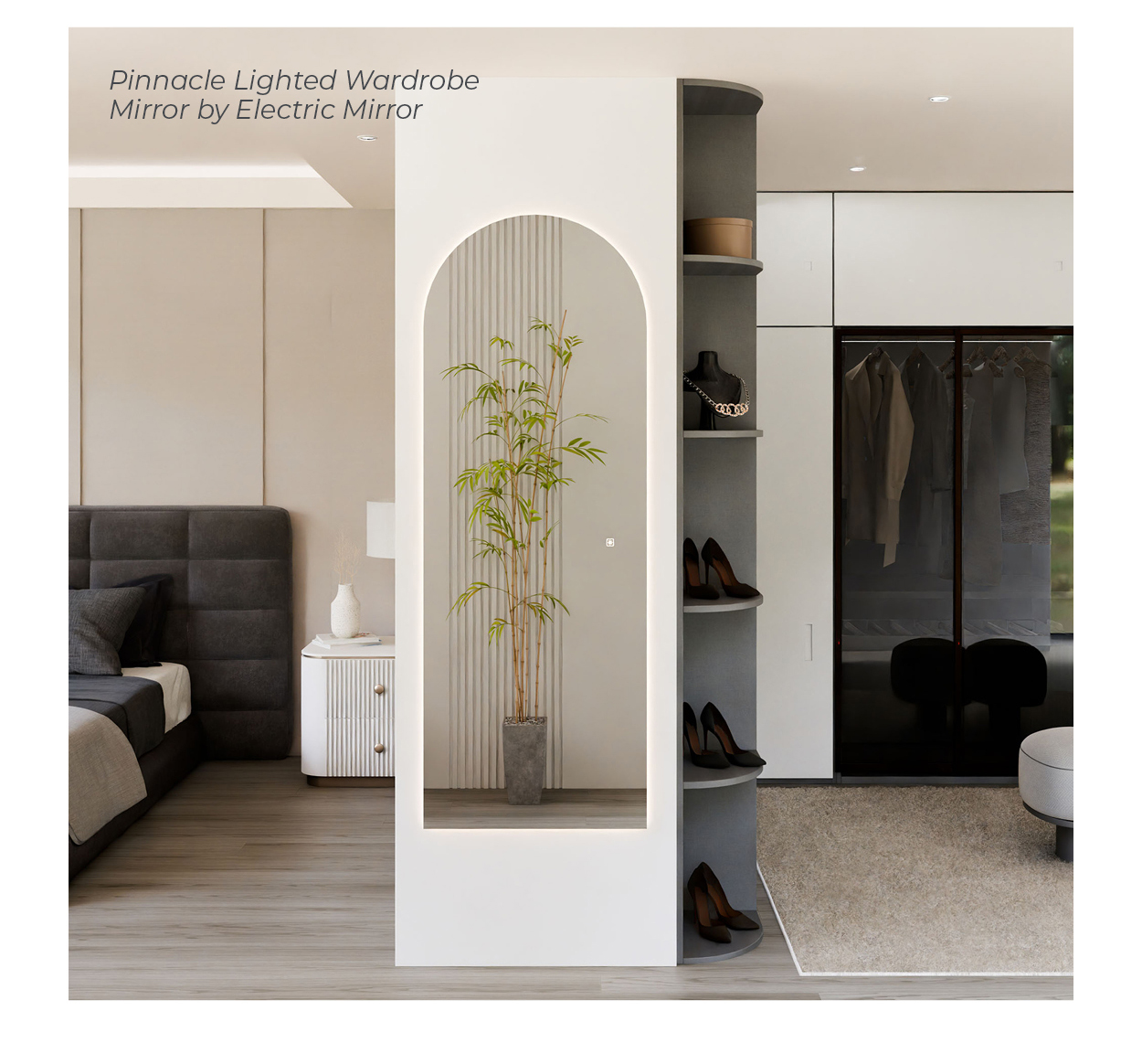 Pinnacle Lighted Wardrobe Mirror by Electric Mirror