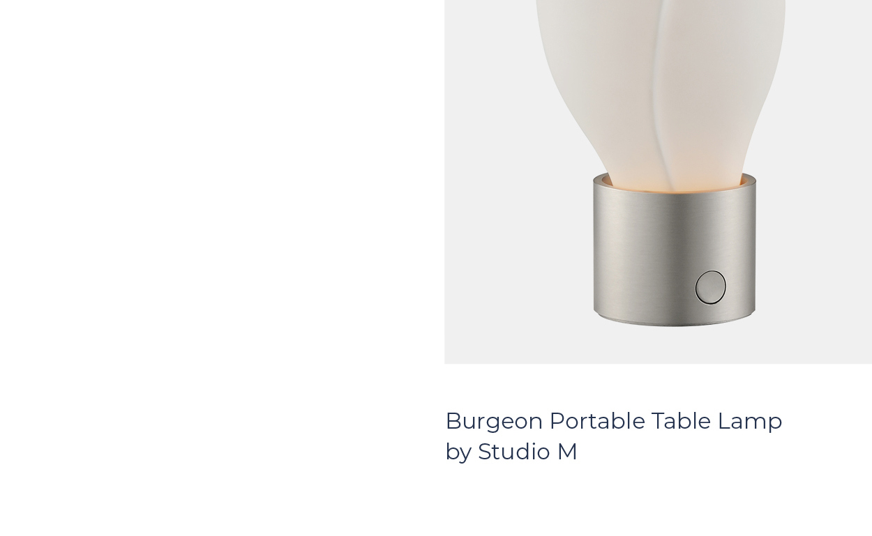 Burgeon Portable Table Lamp by Studio M