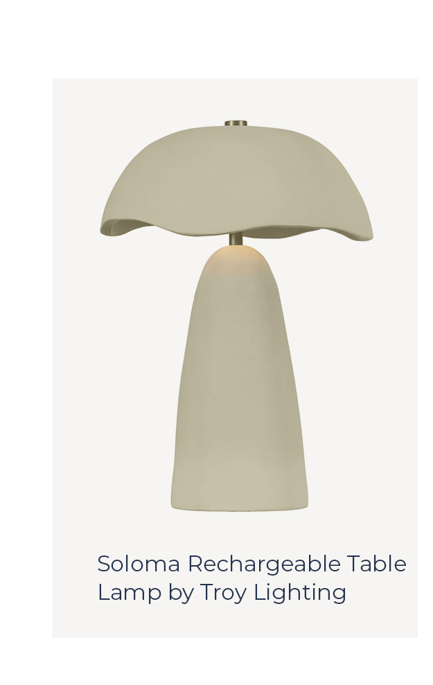 Soloma Rechargeable Table Lamp by Troy Lighting