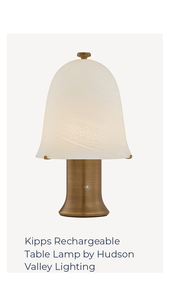 Kipps Rechargeable Table Lamp by Hudson Valley Lighting