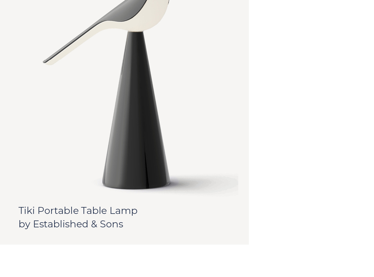 Tiki Portable Table Lamp by Established & Sons