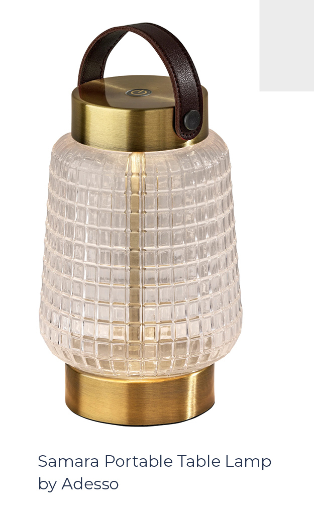 Samara Portable Table Lamp by Adesso