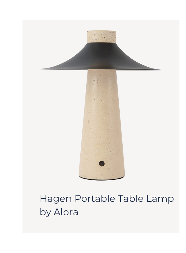 Hagen Portable Table Lamp by Alora