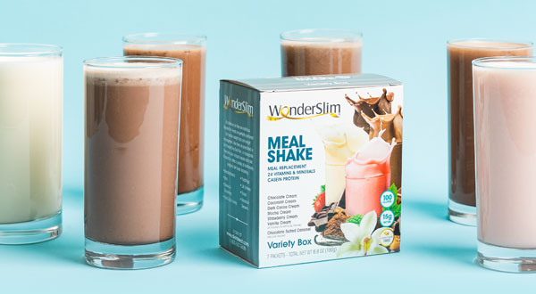 Wonderslim Meal Shake | Available in 8 Flavors + a Variety Pack! | FILL UP ON THE GOOD STUFF -15g Casein Protein -24 Vitamins & Minerals -100 Calories -Meal Replacement