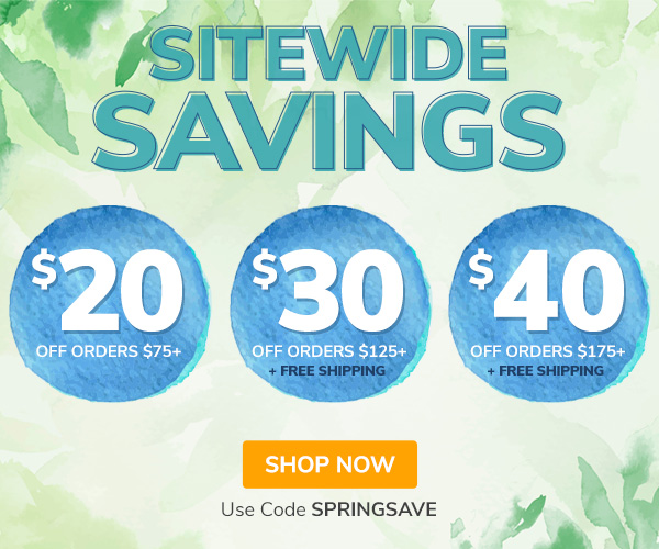 Sitewide Tiers Use Code SPRINGSAVE