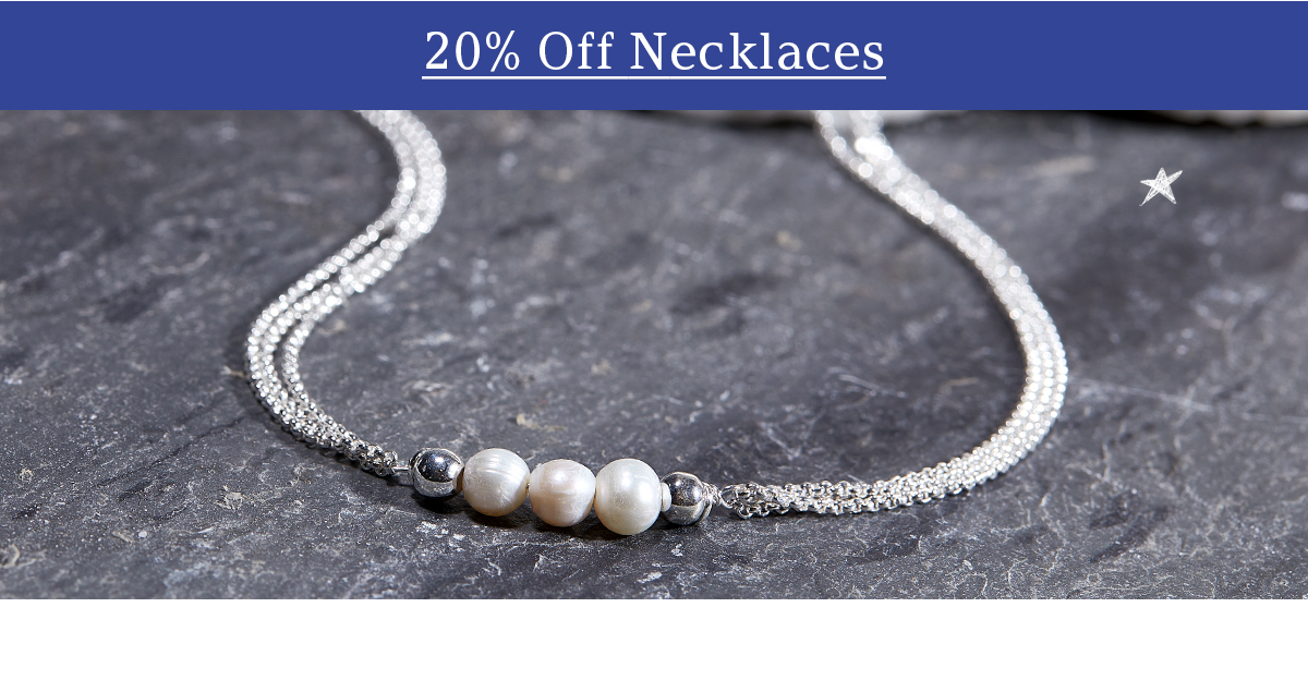 20% Off Necklaces