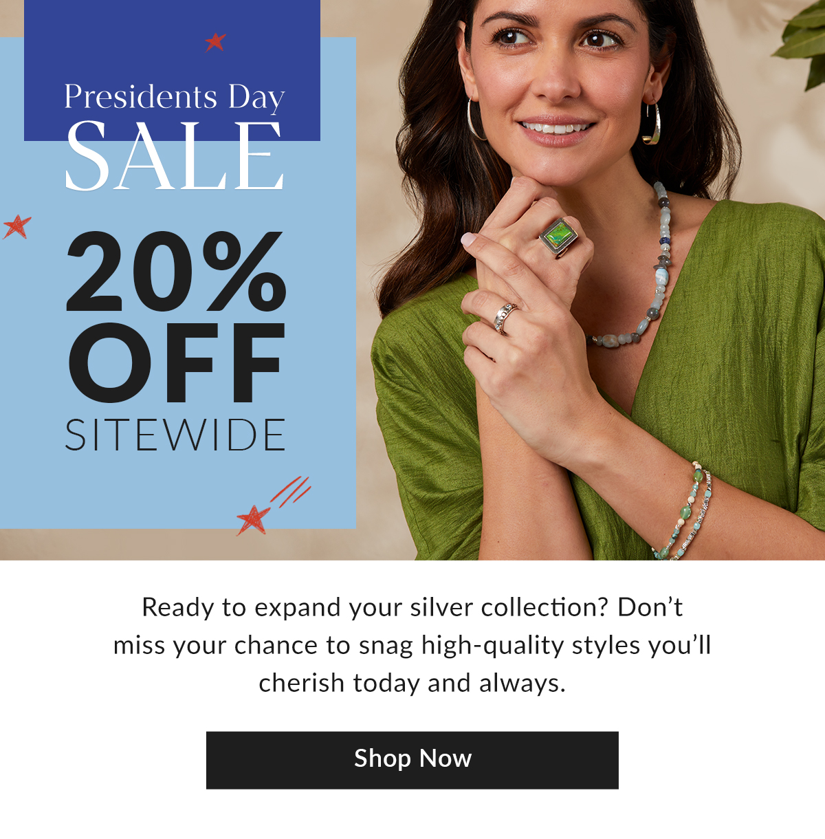 President's Day Sale: 20% Off Sitewide